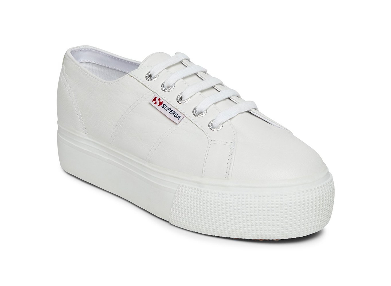 Espadrille Feminino Branco - Superga 2790 Nappa Couro - SWJAD-7531